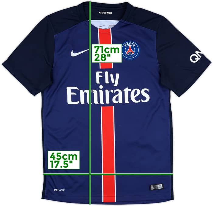 2015-16 Paris Saint-Germain Home Shirt - 5/10 - (S)