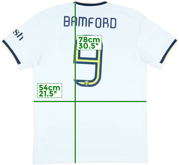 2022-23 Leeds United Home Shirt Bamford #9 - 9/10 - (L)