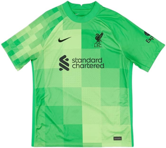 2021-22 Liverpool GK Shirt A.Becker #1 - 8/10 - (L)