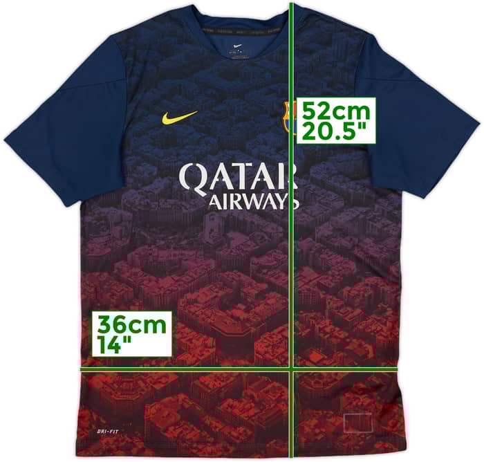 2015-16 Barcelona Nike Training Shirt - 5/10 - (XL.Boys)