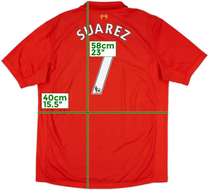 2012-13 Liverpool Home Shirt Suarez #7 - 5/10 - (XL)