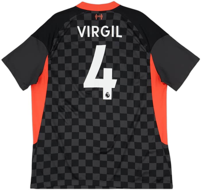 2020-21 Liverpool Third Shirt Virgil #4 - 9/10 - (XL)