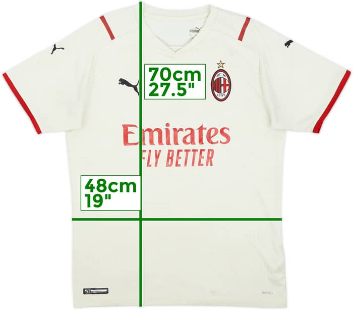2021-22 AC Milan Away Shirt - 5/10 - (M)