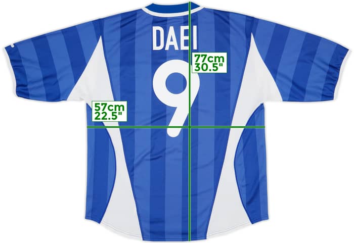 2000-01 Hertha Berlin Home Shirt Daei #9 - 8/10 - (L)