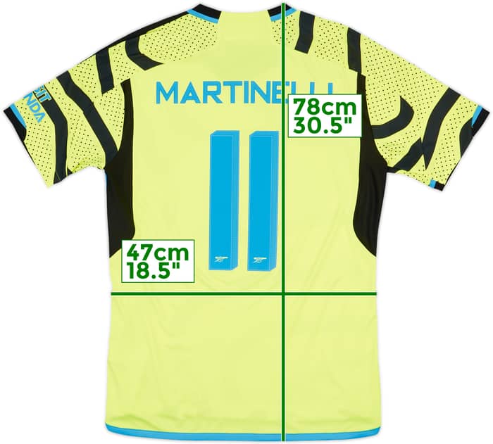 2023-24 Arsenal Away Shirt Martinelli #11 - 10/10 - (M)