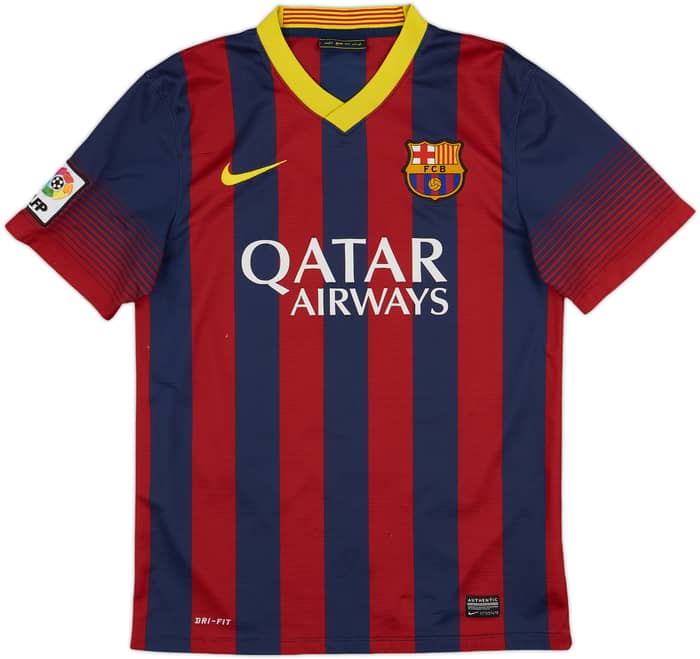 2013-14 Barcelona Home Shirt Messi #10 - 7/10 - (S)