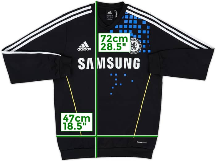 2011-12 Chelsea adidas Sweat Top - 8/10 - (S)