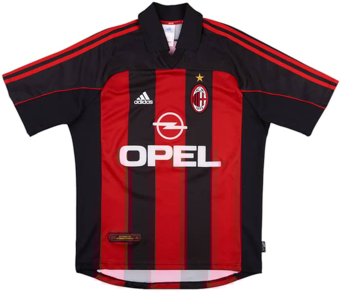 2000-02 AC Milan Home Shirt Maldini #3 - 8/10 - (M)