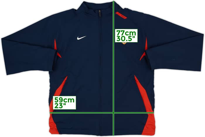 2007-08 Atletico Madrid Nike Track Jacket - 6/10 - (XL)