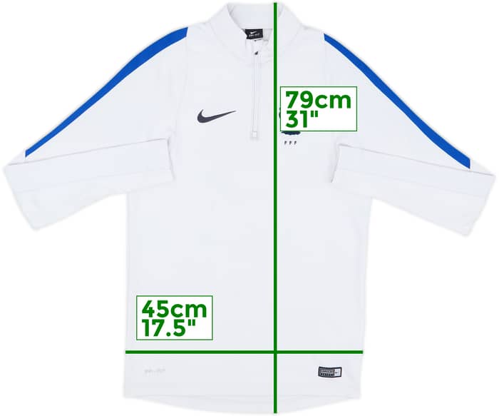 2016-17 France Nike 1/4 Zip Drill Top - 5/10 - (S)