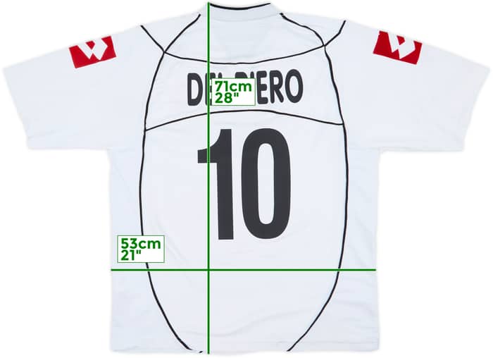 2002-03 Juventus Away Shirt Del Piero #10 - 7/10 - (L)