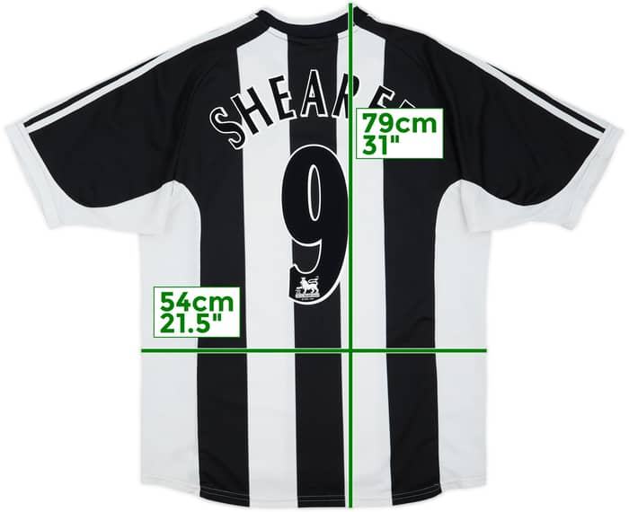 2001-03 Newcastle Home Shirt Shearer #9 - 5/10 - (L)