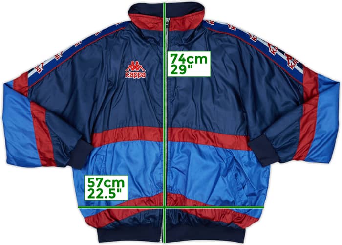 1995-97 Kappa Template Track Jacket (Barcelona) - 9/10 - (XL)