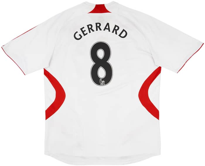 2007-08 Liverpool Away Shirt Gerrard #8 - 4/10 - (XL)