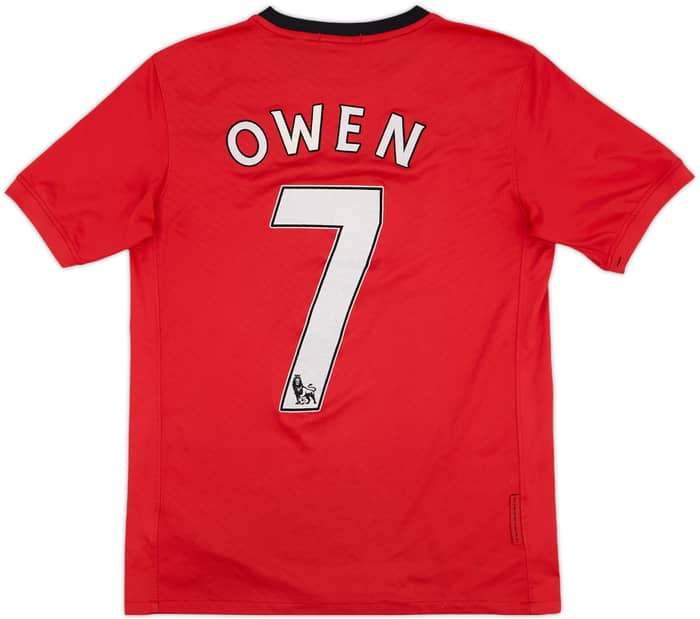 2009-10 Manchester United Home Shirt Owen #7 - 6/10 - (XL.Boys)
