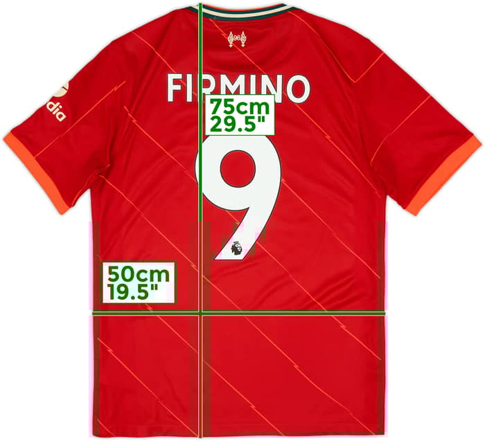2021-22 Liverpool Home Shirt Firmino #9 - 7/10 - (M)