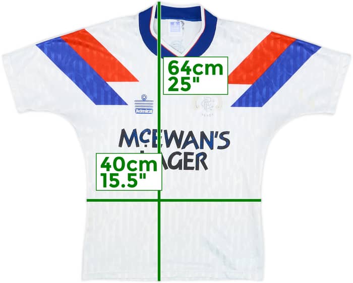 1990-92 Rangers Away Shirt - 4/10 - (XL.Boys)