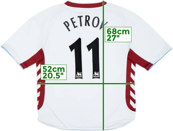 2006-07 Aston Villa Away Shirt Petrov #11 - 5/10 - (L)