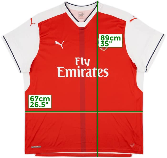 2016-17 Arsenal Home Shirt - 8/10 - (4XL)