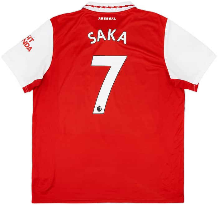 2022-23 Arsenal Home Shirt Saka #7 - 9/10 - (XL)