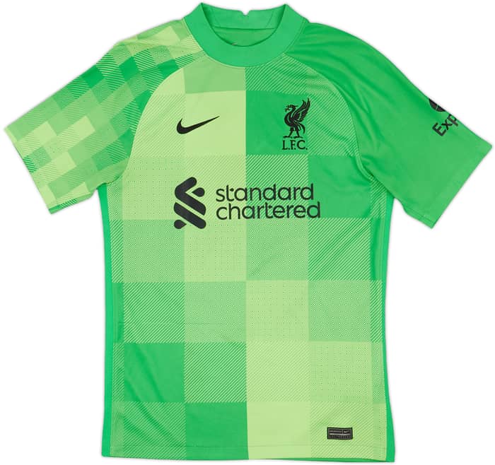 2021-22 Liverpool GK S/S Shirt A.Becker #1 - 8/10 - (S)
