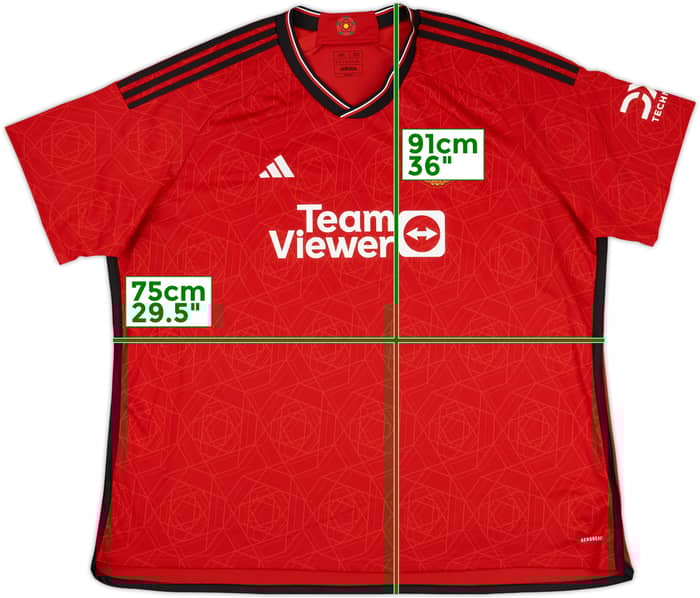 2023-24 Manchester United Home Shirt - 10/10 - (4XL)