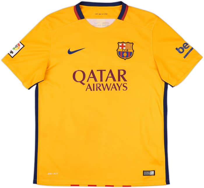 2015-16 Barcelona Away Shirt Suarez #9 - 7/10 - (L)