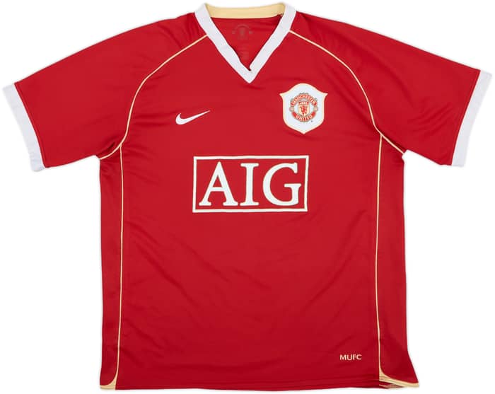2006-07 Manchester United Home Shirt Scholes #18 - 6/10 - (L)
