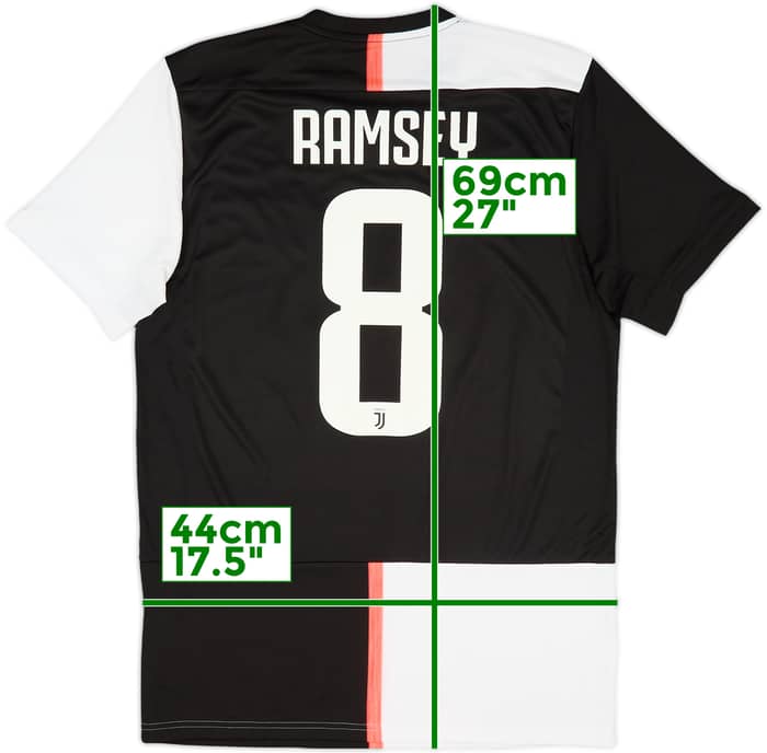 2019-20 Juventus Home Shirt Ramsey #8 - 7/10 - (M)