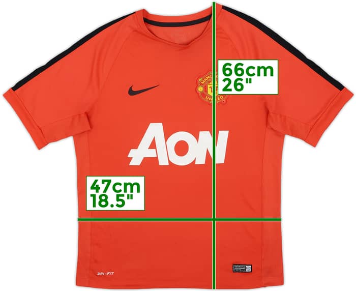 2013-14 Manchester United Nike Training Shirt - 7/10 - (S)