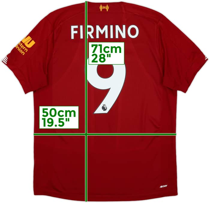 2019-20 Liverpool Home Shirt Firmino #9 - 9/10 - (M)