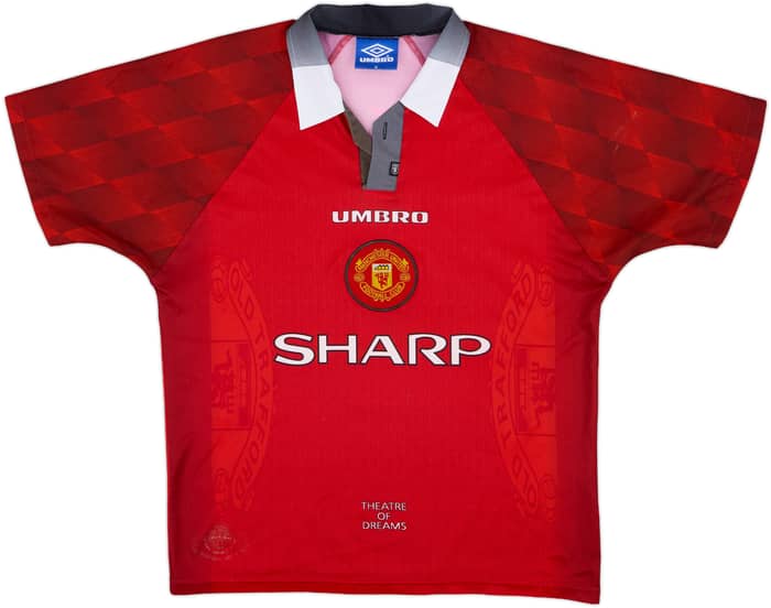 1996-98 Manchester United Home Shirt Cantona #7 - 5/10 - (M)