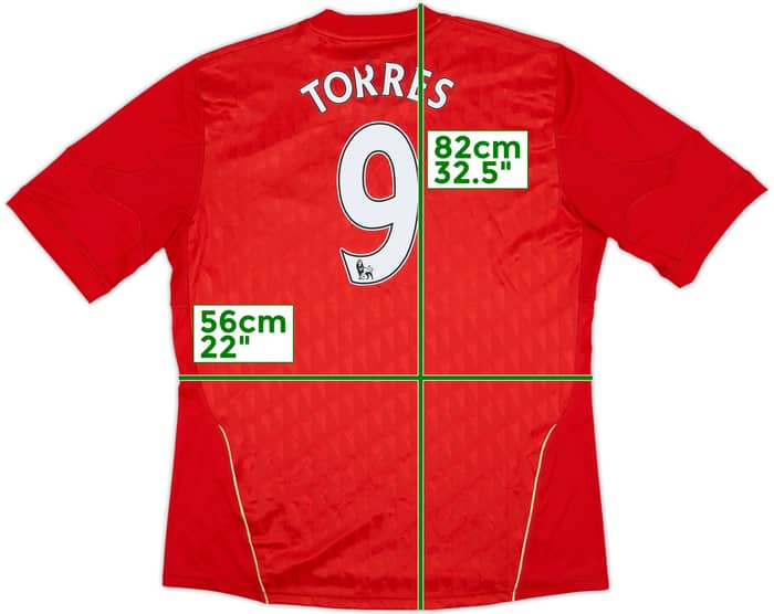 2010-12 Liverpool Home Shirt Torres #9 - 4/10 - (XL)