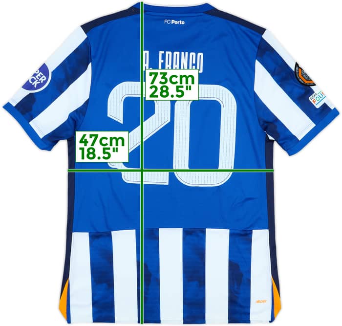 2024-25 Porto Match Issue Europa League Home Shirt A. Franco #20