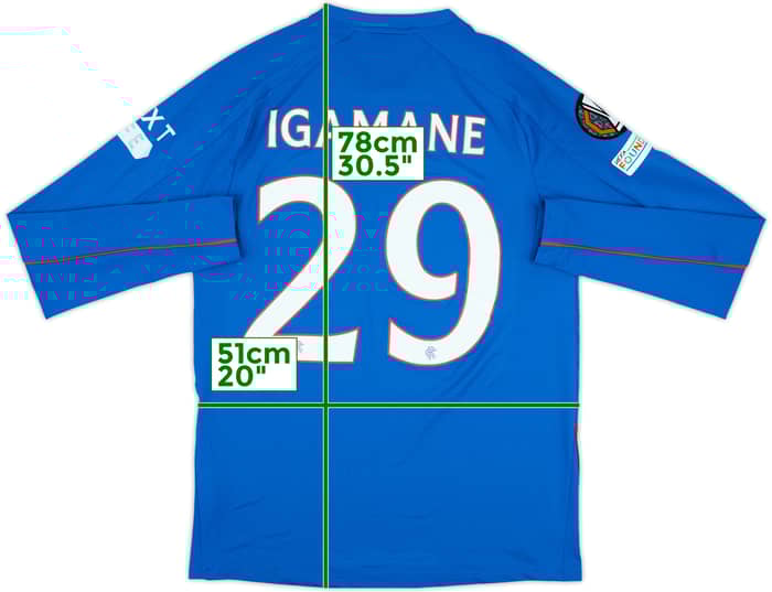 2024-25 Rangers Match Issue Home L/S Shirt Igmane #29