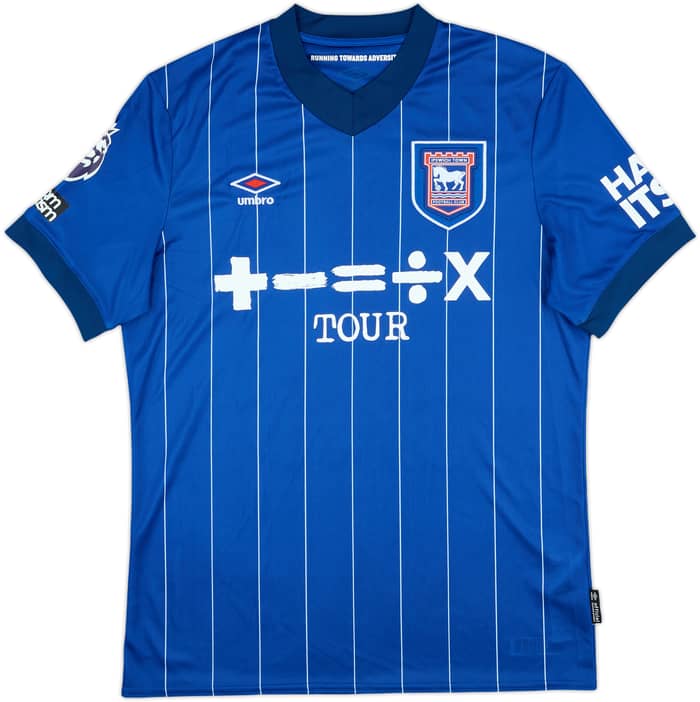 2024-25 Ipswich Match Issue Home Shirt Burgess #15