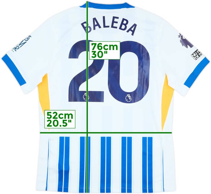 2024-25 Brighton Match Issue Home Shirt Baleba #20