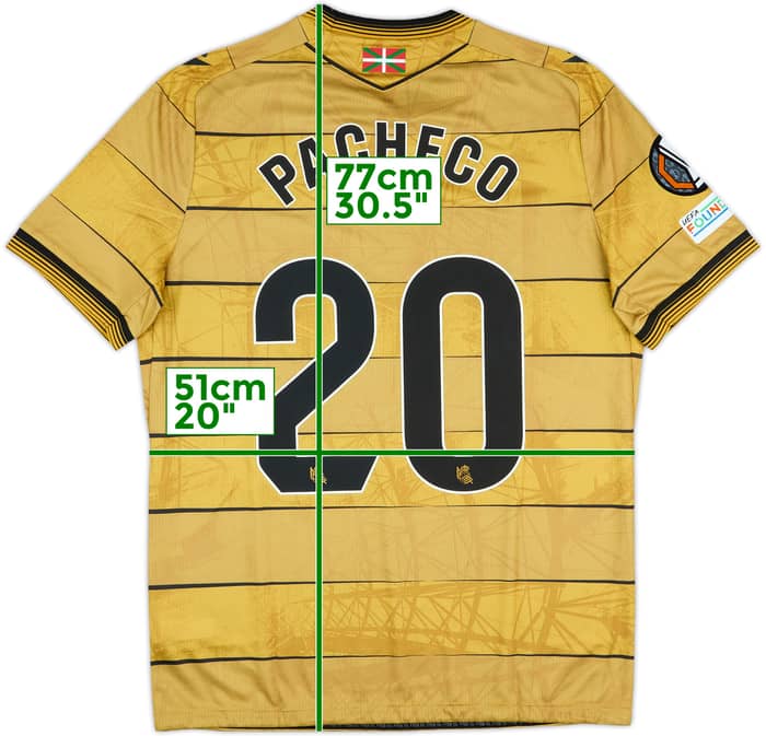 2024-25 Real Sociedad Match Issue Away Shirt Pacheco #20