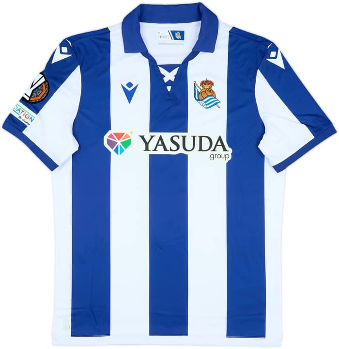 2024-25 Real Sociedad Match Issue Home Shirt Odriozola #2