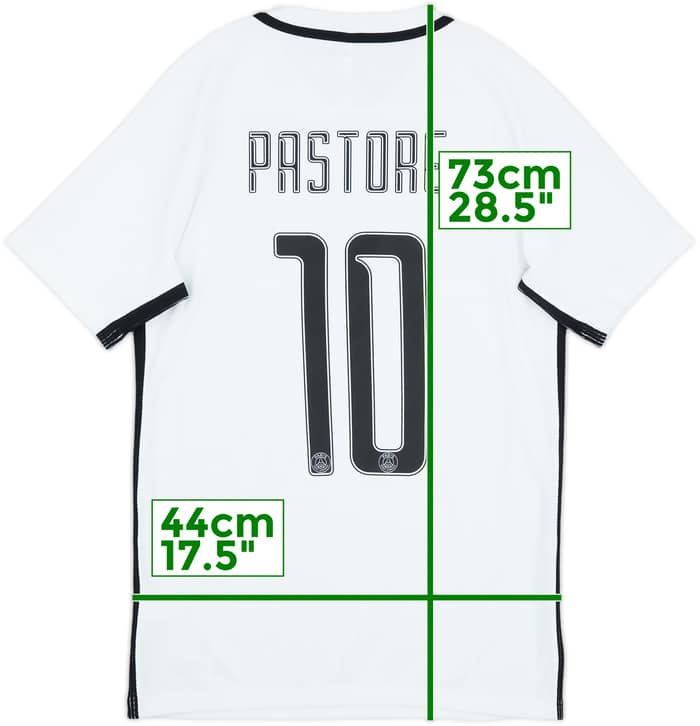 2016-17 Paris Saint-Germain Authentic Third Shirt Pastore #10 - 8/10 - (S)
