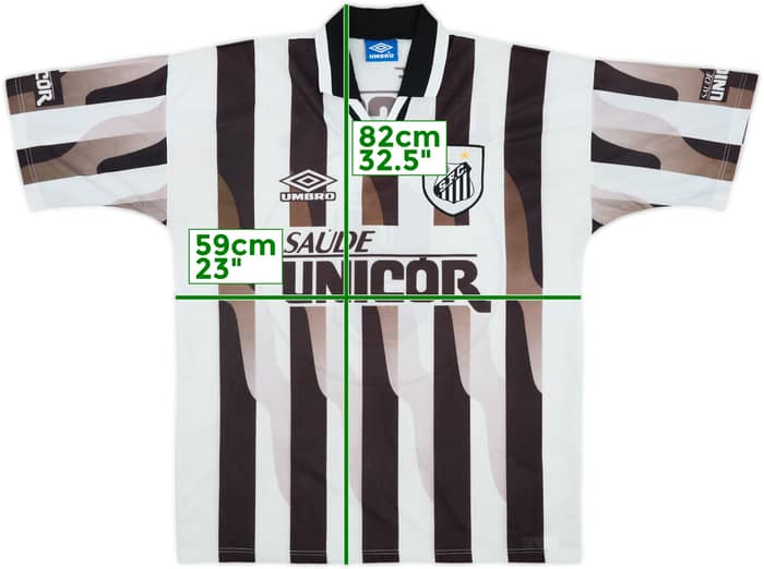 1997 Santos Away Shirt #9 - 7/10 - (XL)