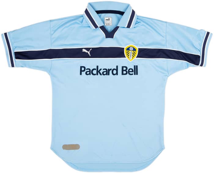 1999-00 Leeds United Away Shirt Hasselbaink #9 - 6/10 - (L.Boys)