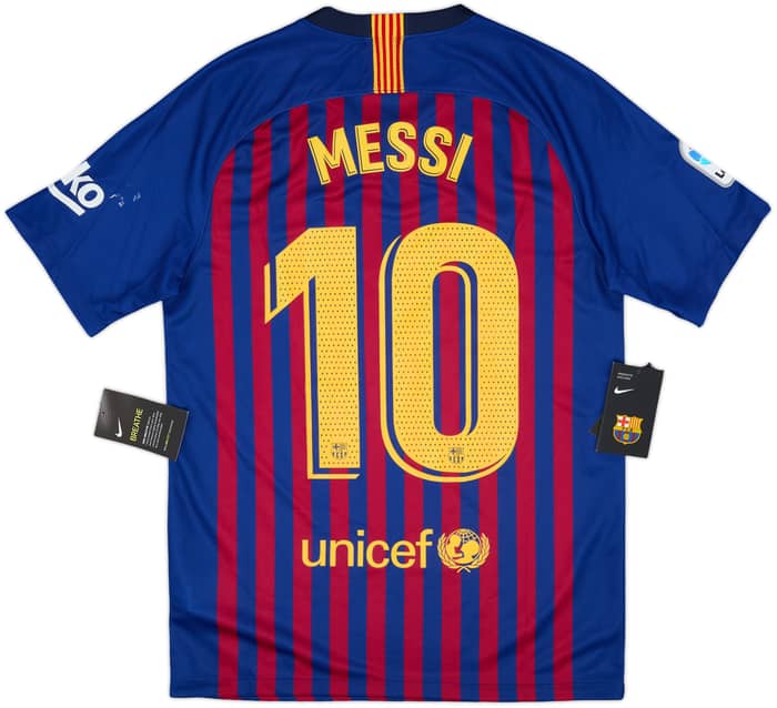 2018-19 Barcelona Home Shirt Messi #10 (S)