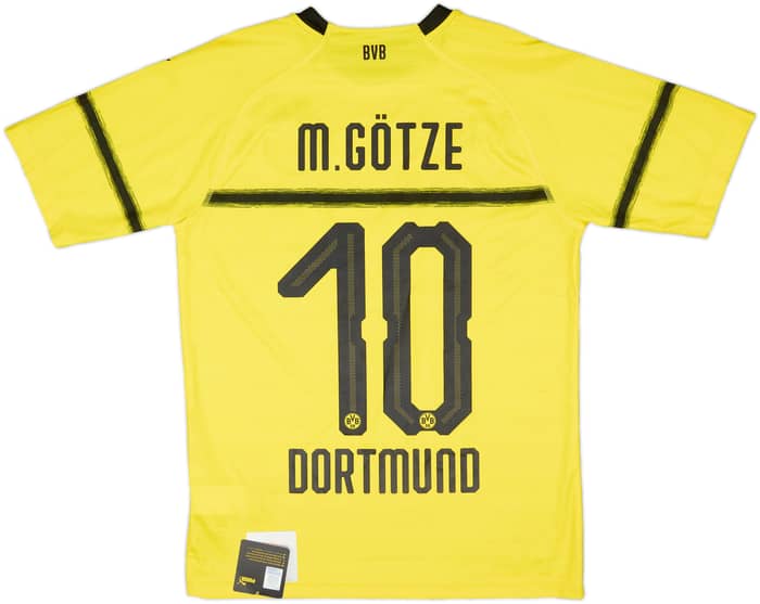 2018-19 Borussia Dortmund European Home Shirt M. Gotze #10 (S)