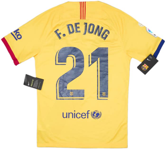 2019-20 Barcelona Away Shirt F. de Jong #21 (S)