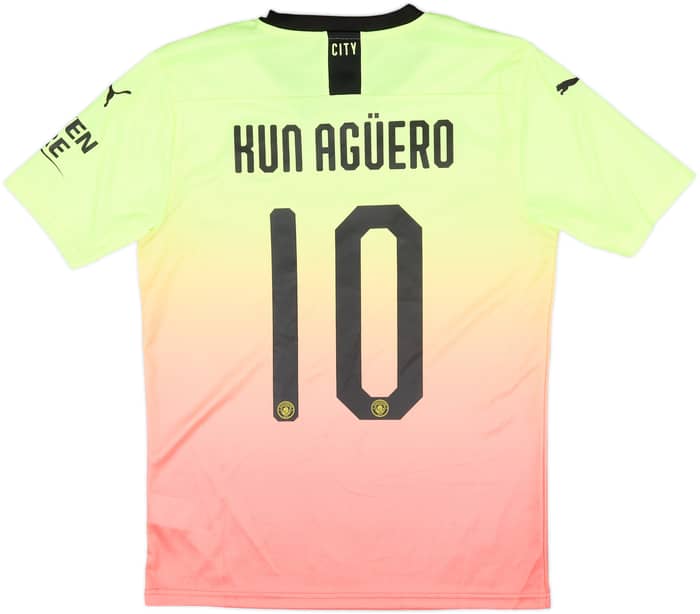 2019-20 Manchester City Third Shirt Kun Aguero #10 (S)