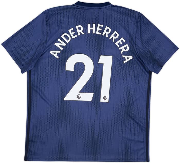 2018-19 Manchester United Third Shirt Ander Herrera #21 - 8/10 - (XL)