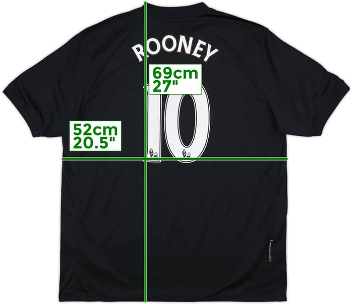 2009-10 Manchester United Away Shirt Rooney #10 - 7/10 - (XL)
