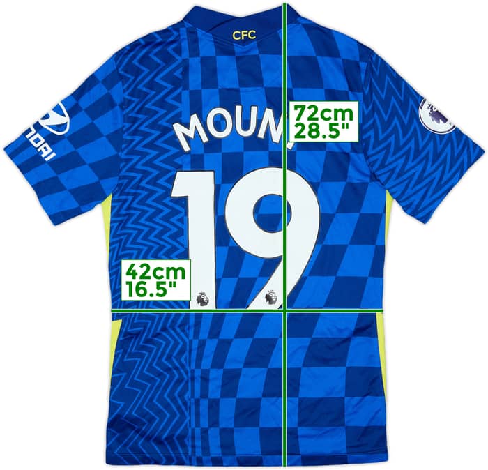 2021-22 Chelsea Home Shirt Mount #19 - 7/10 - (S)