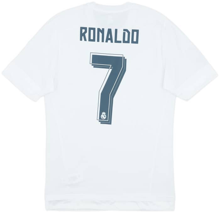 2015-16 Real Madrid Authentic Home Shirt Ronaldo #7 - 6/10 - (L)